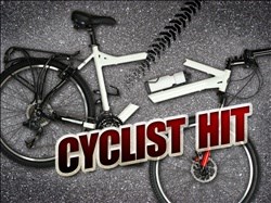 cyclist hit