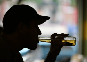 truck driver drinking