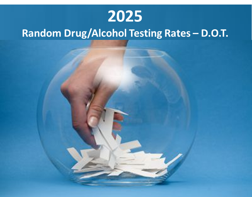 DOT Random Drug and Alcohol Testing Rates 2025